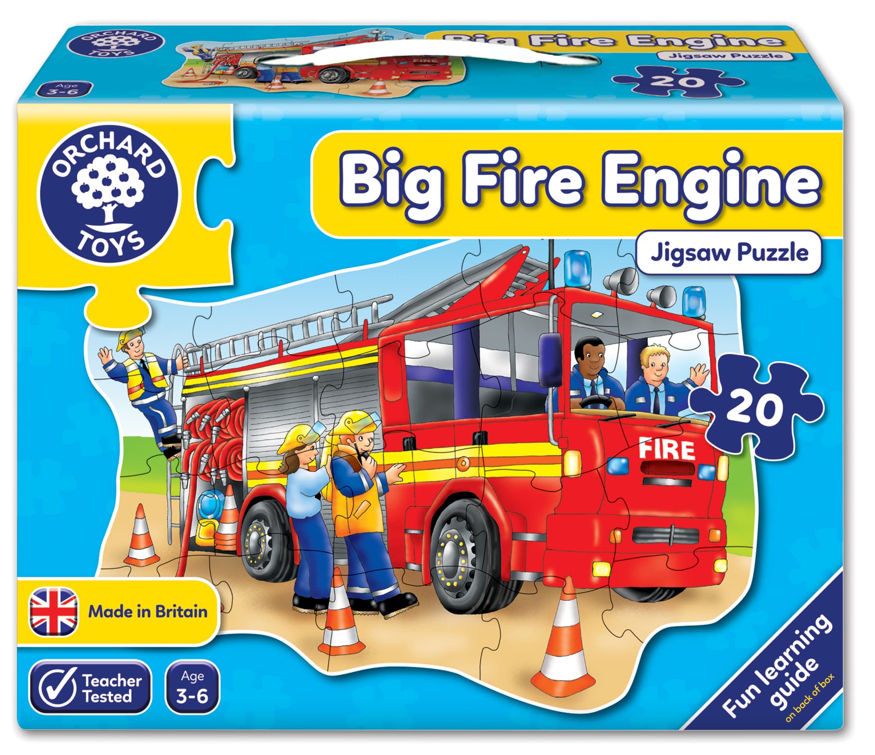 Детски пъзел, Orchard Toys, Голямата пожарна, 20 части