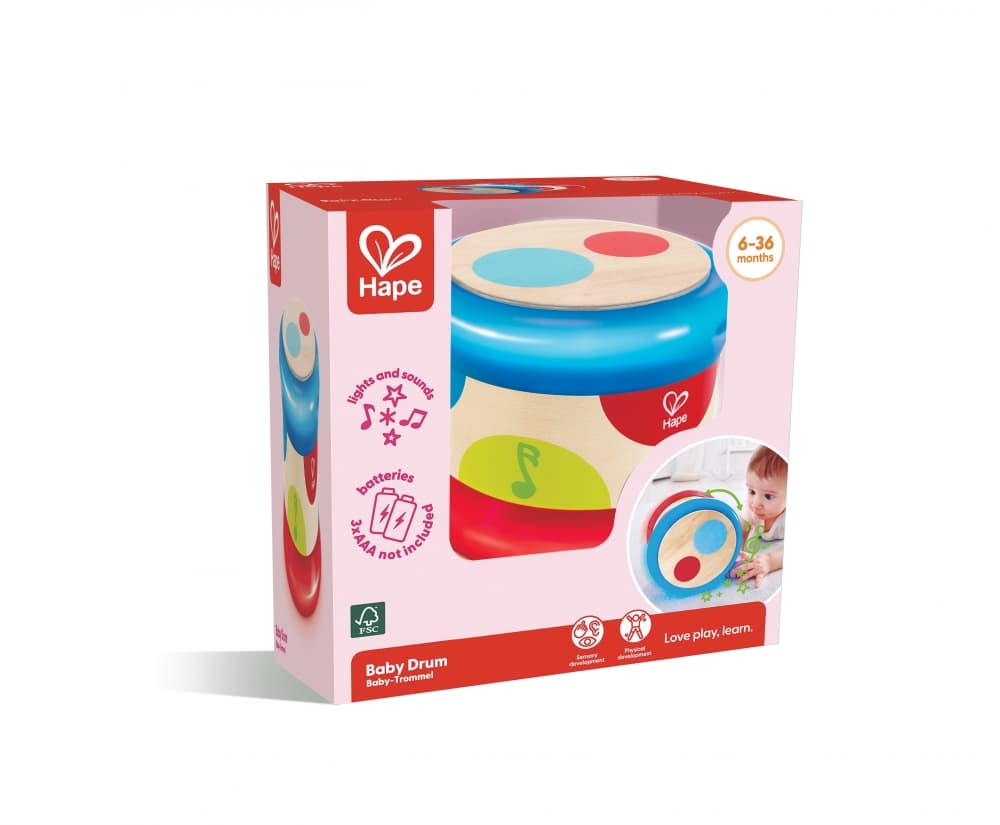 Музикална играчка, Hape, Бебешки барабан