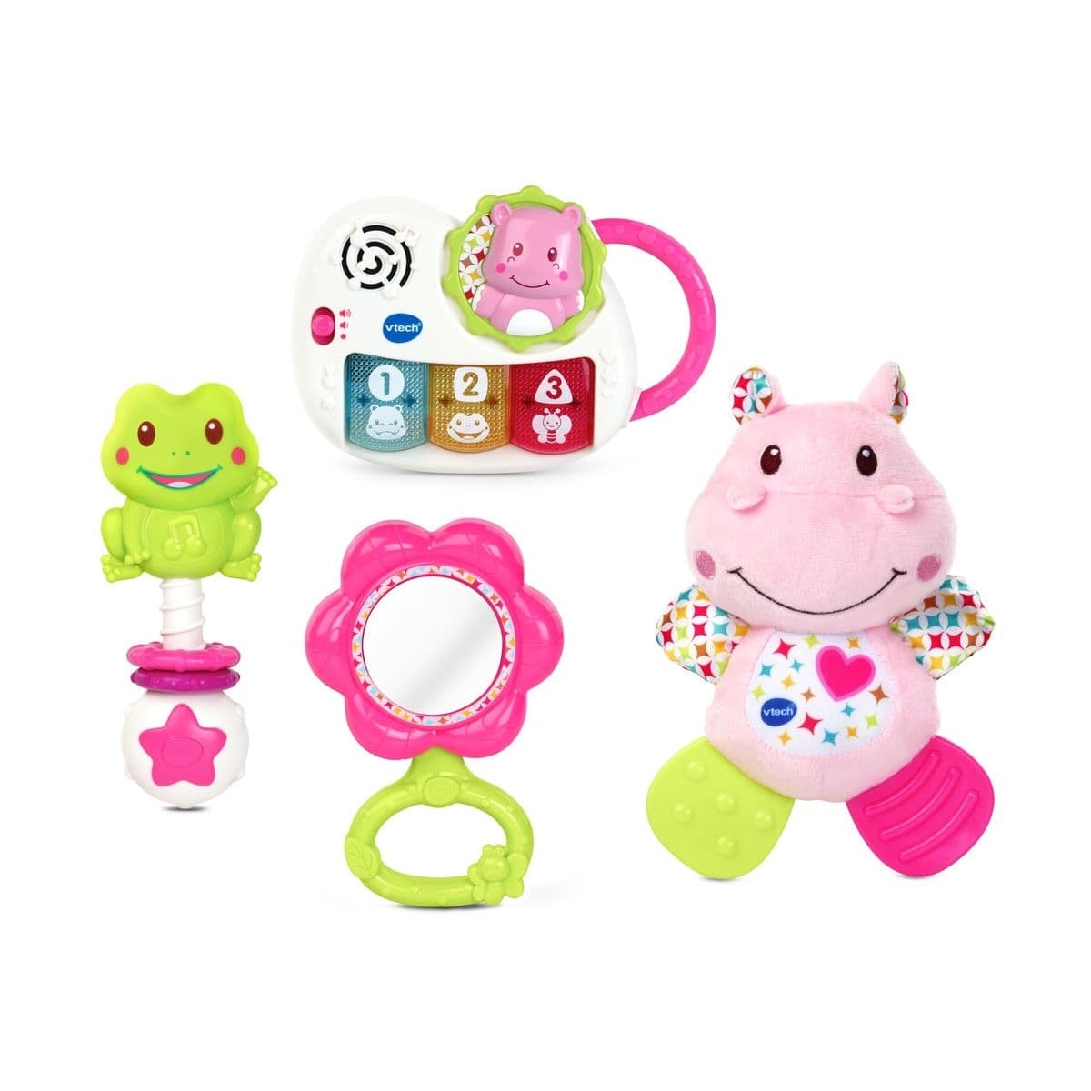 Интерактивна играчка, Vtech, Подаръчен комплет за бебе, Розов