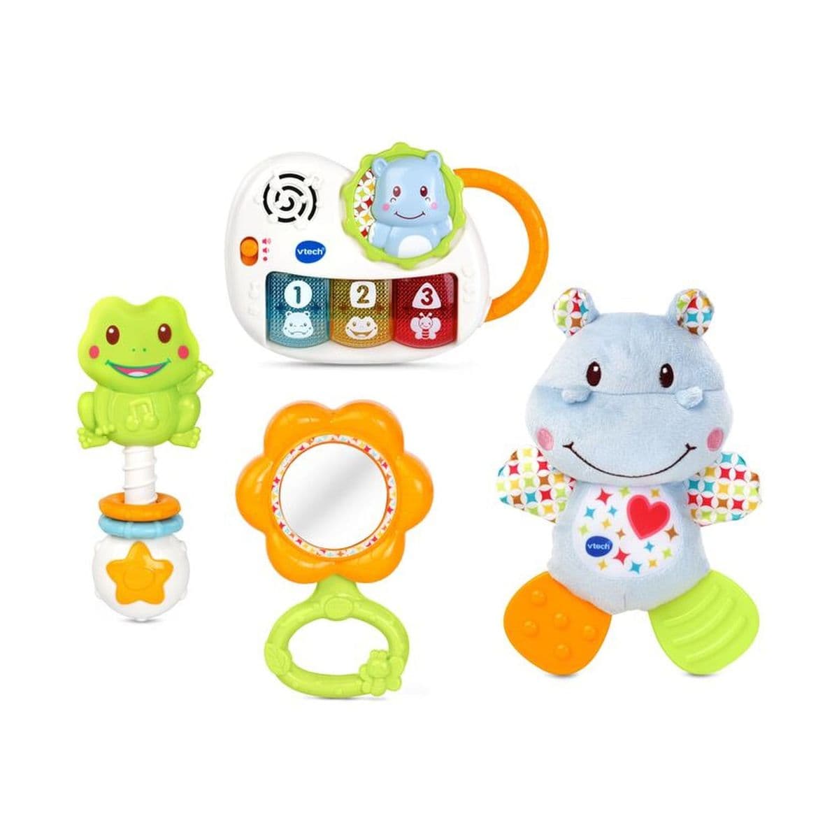 Интерактивна играчка, Vtech, Подаръчен комплет за бебе, Син