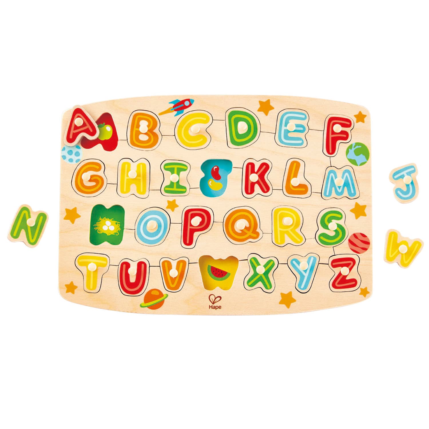 Дървен пъзел, Hape, Азбука