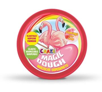 Магически разноцветен моделин, Craze, Фламинго, 80 гр.