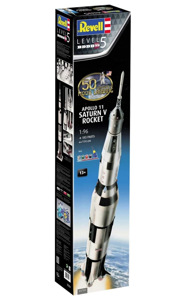 Комплект сглобяем модел, Revell, Apollo 11 Saturn V Rocket, 183 части