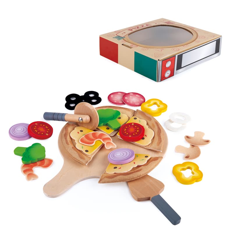 Дървен комплект, Hape, Пица, 29 части