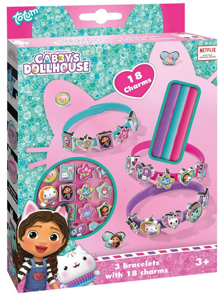 Творчески комплект, Totum, Gabby′s Dollhouse, Направи сам гривни, 3 броя