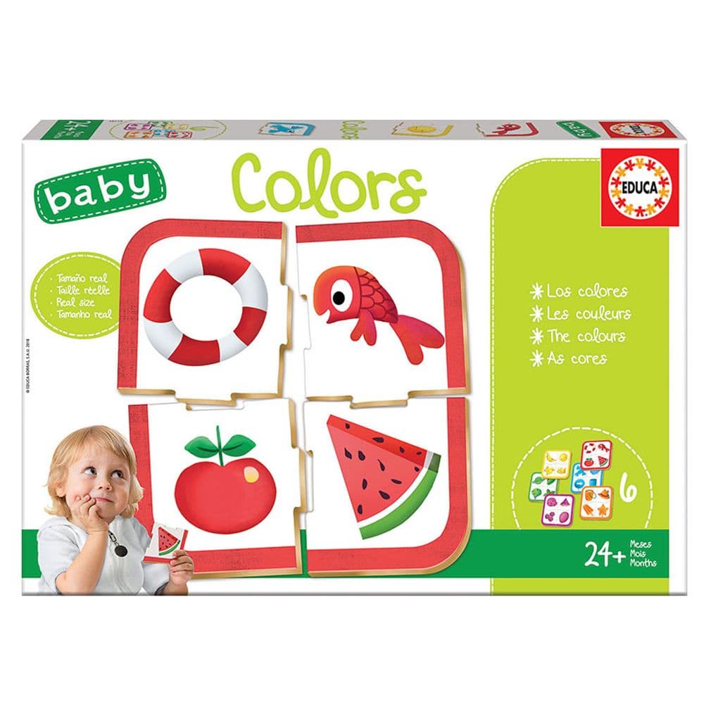 Образователен комплект, Educa, Baby, Цветове, 24 части