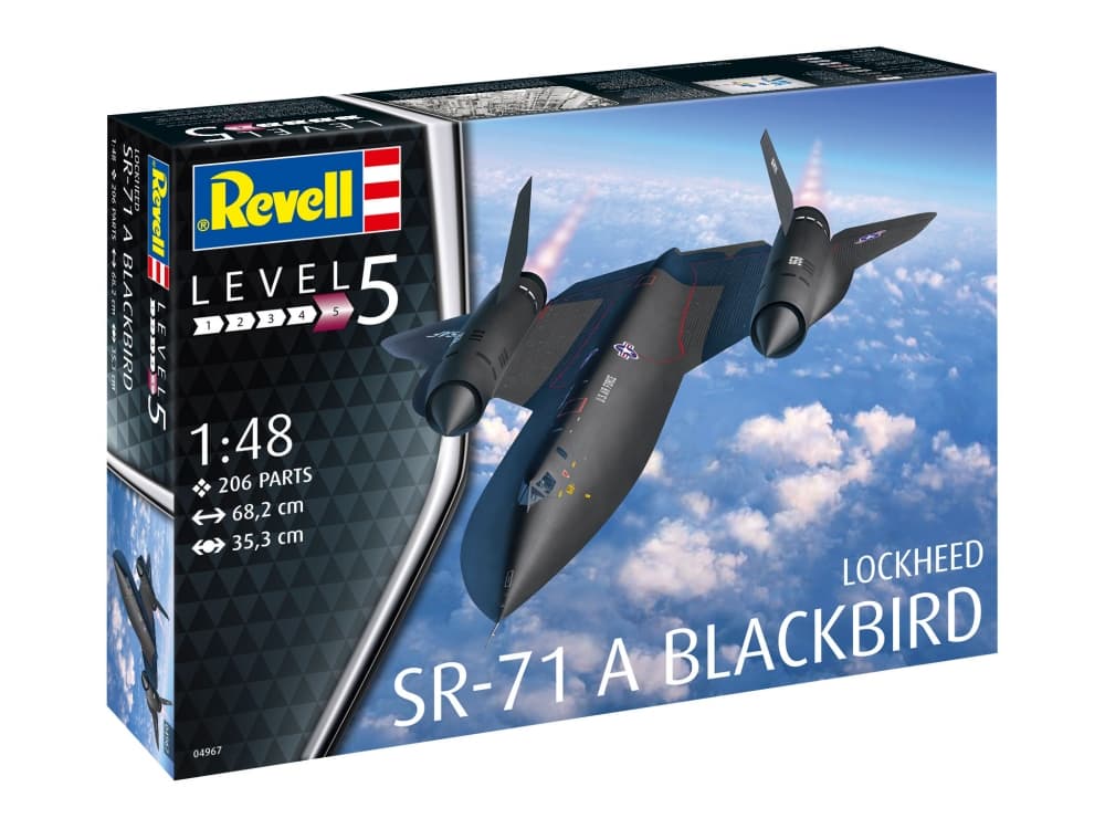 Авиомодел за сглобяване, Revell, Самолет Lockheed SR-71 A Blackbird, 206 части