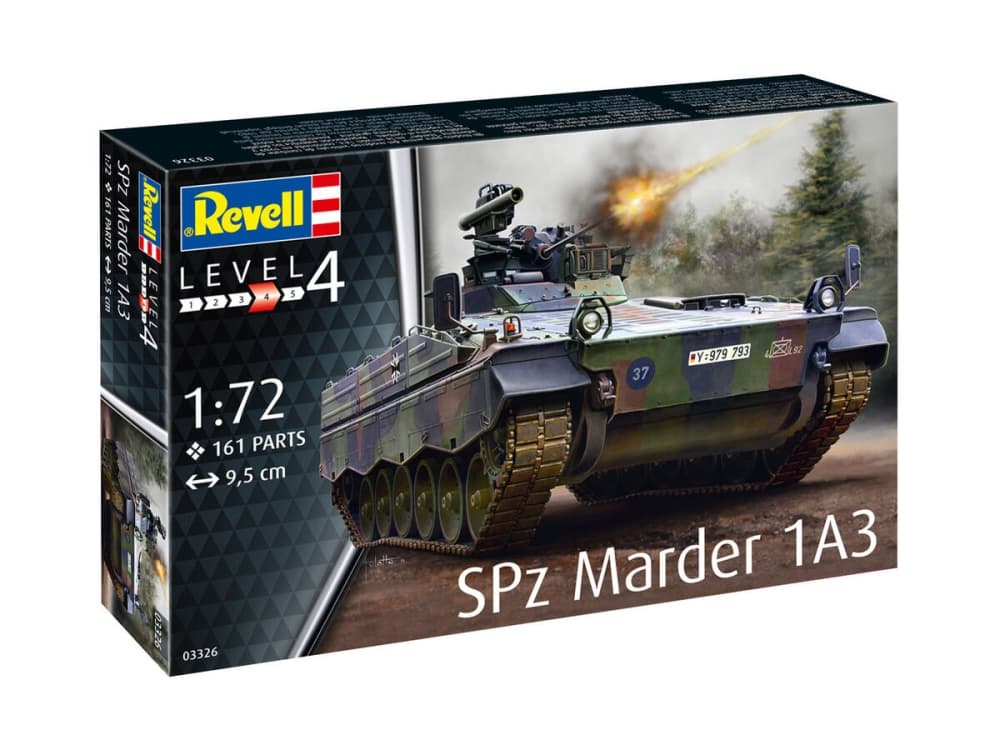 Модел за сглобяване, Revell, Spz Marder 1A3, 161 части