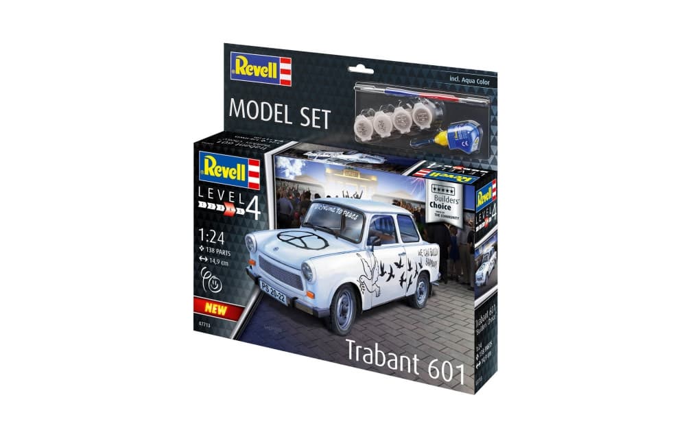 Комплект автомодел за сглобяване, Revell, Trabant 601, 138 части