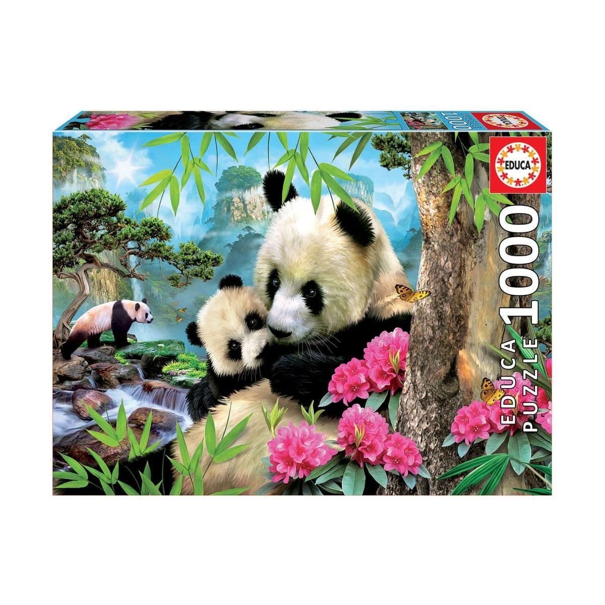 Семейство панди - пъзел 1000 части