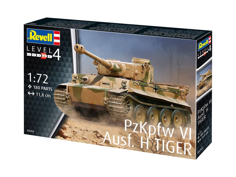 Сглобяем модел, Revell, PzKpfw VI Ausf.H Tiger, 180 части