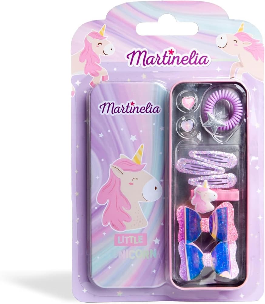 Комплект аксесоари за коса, Martinelia, Еднорог, 10 части