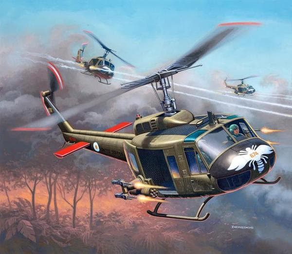 Вeртолет Bell UH - 1H - сглобяем модел