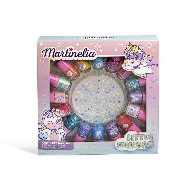 Голям комплект за нокти, Martinelia, Еднорог, 17 части