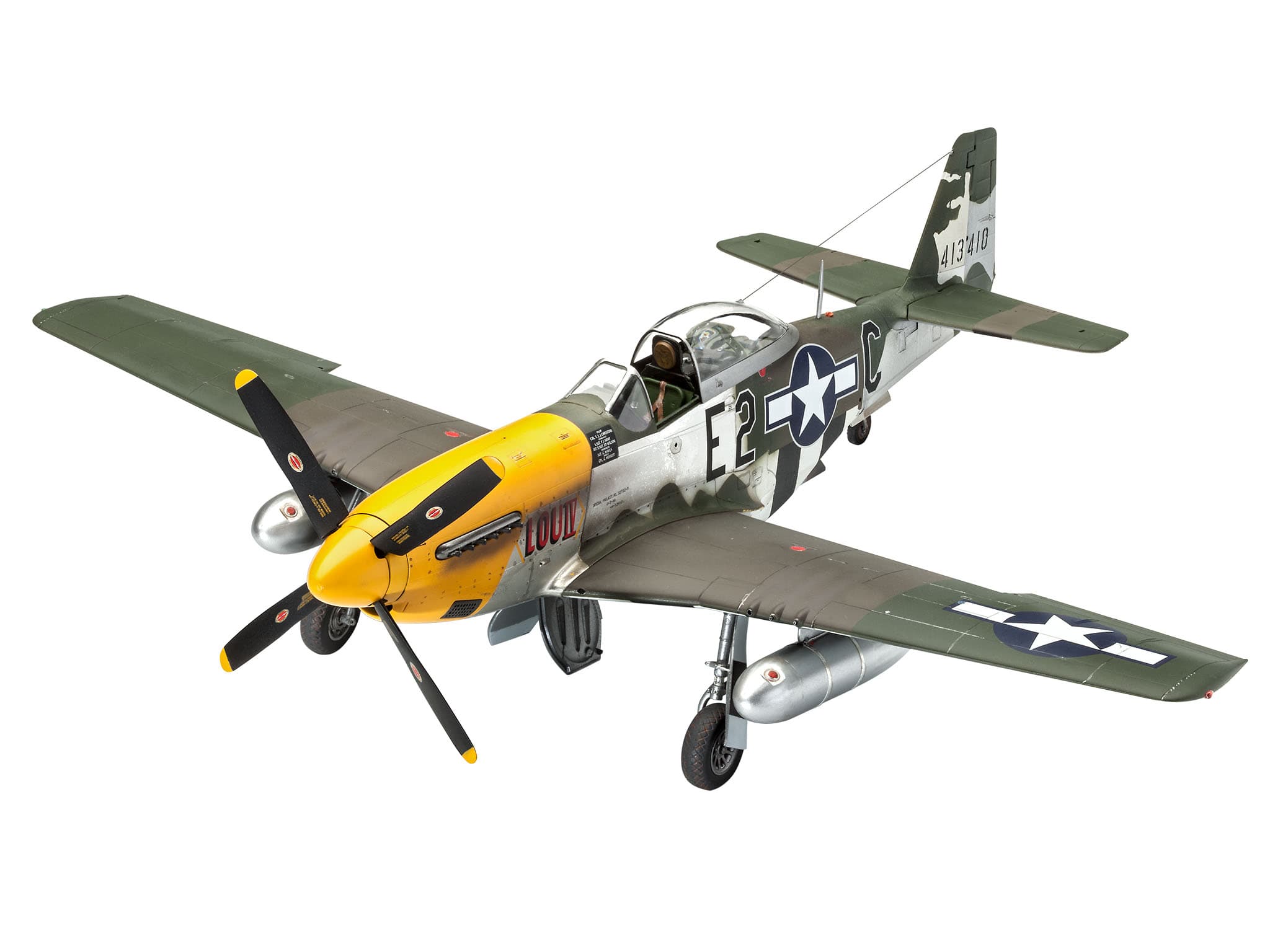 Самолет Мустанг P-51D ранна версия - сглобяем модел