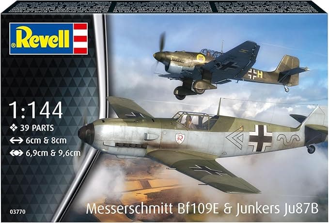 Сглобяем модел, Revell, Самолет Месершмит (Bf109E) и самолет Юнкер (Ju87B) Stuka