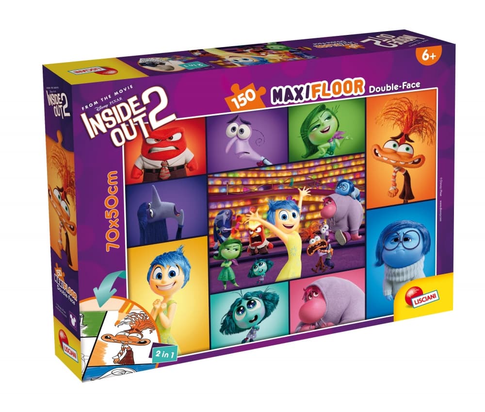 Пъзел, Lisciani, Inside Out 2, Двулицев пъзел 150 части