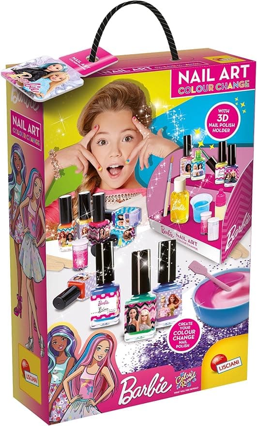 Креативен комплект, Lisciani, Barbie, Направи си сам лакове за нокти