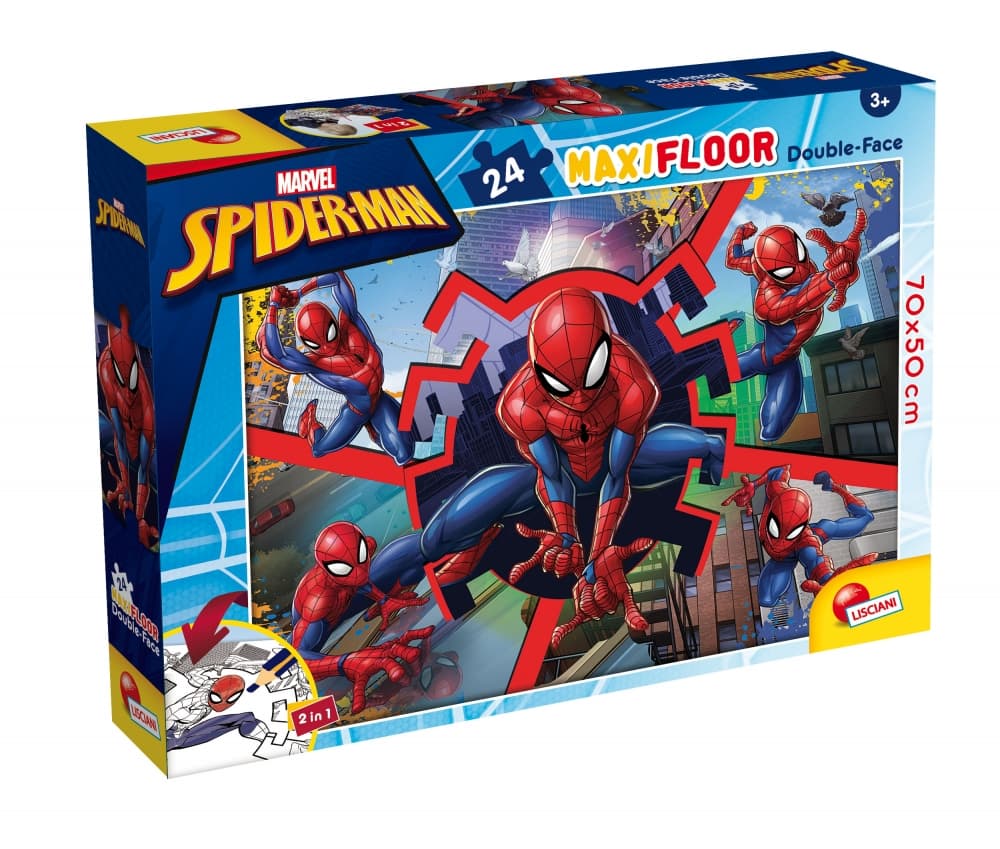 Пъзел, Lisciani, Spider-man, Двулицев пъзел 24 части