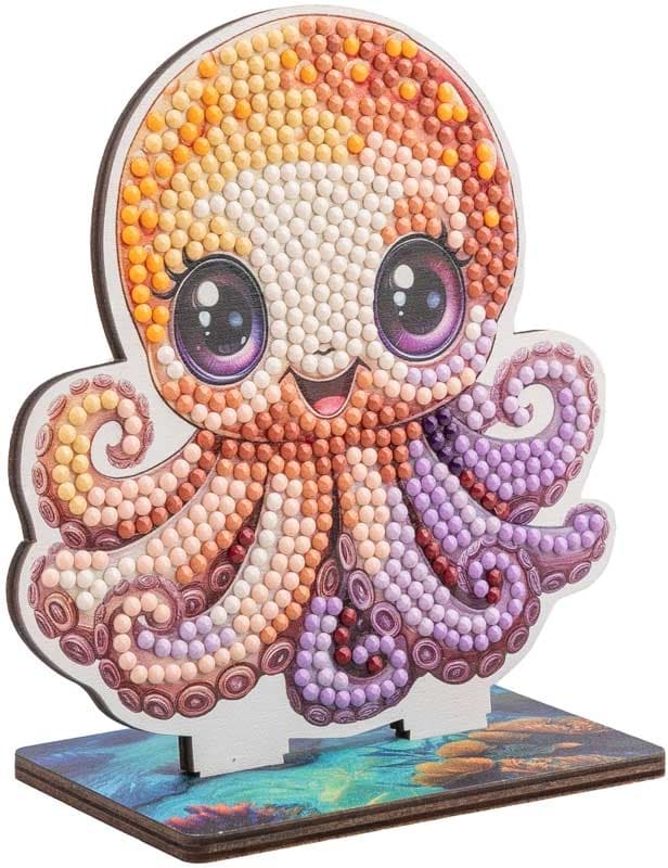Комплект за диамантена бродерия, Craft Buddy, Crystal Art Buddies, Октопод, 7 части