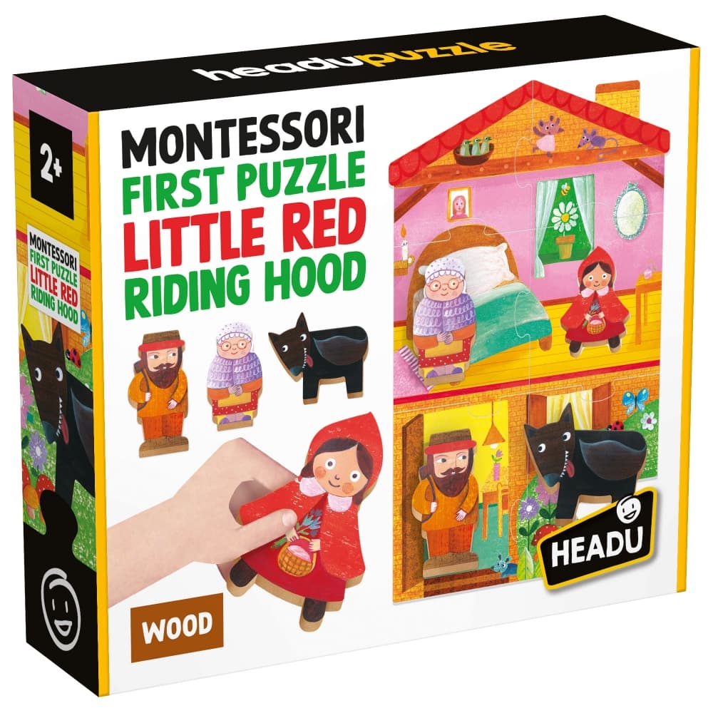 Образователен пъзел, Headu, Montessori, Моят първи пъзел, Червената шапчица
