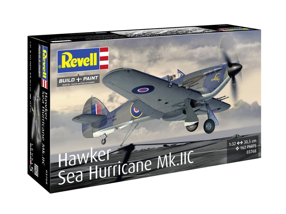 Сглобяем модел, Revell, Изтребител Hawker Sea Hurricane Mk.IIC, 162 части