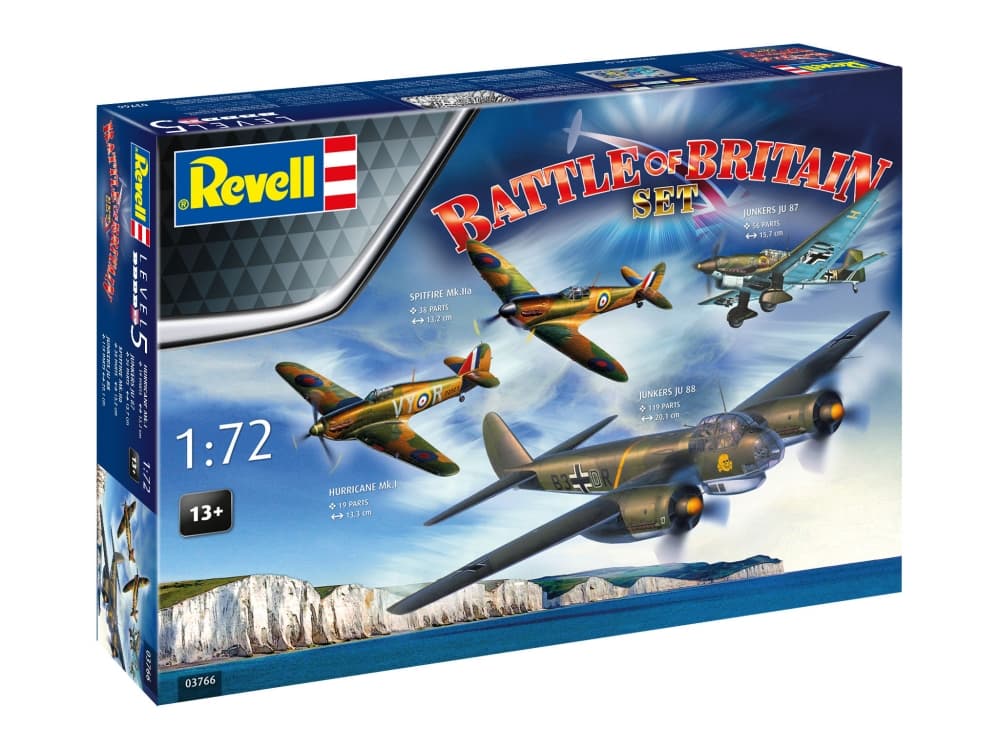 Комплект сглобяеми модели, Revell, 85-та годишнина от Битката за Великобритания, 232 части