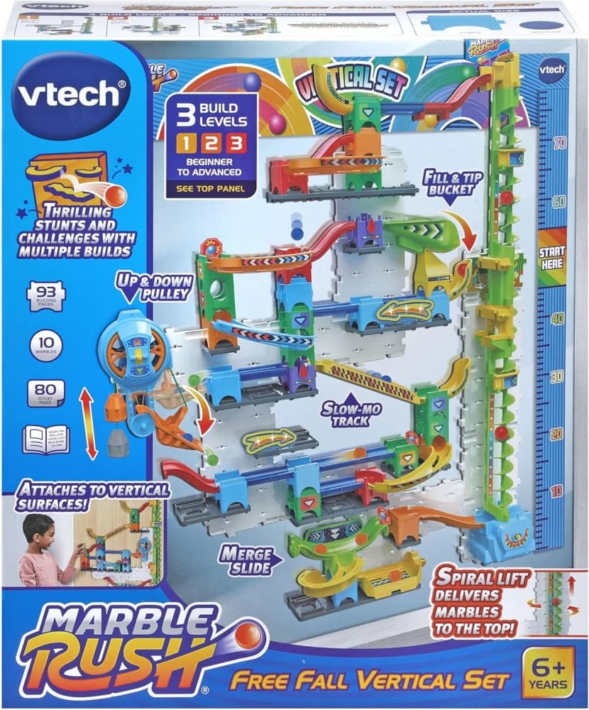 Интерактивна играчка, Vtech, Marble Rush, Комплект писта с мраморни топчета за стена