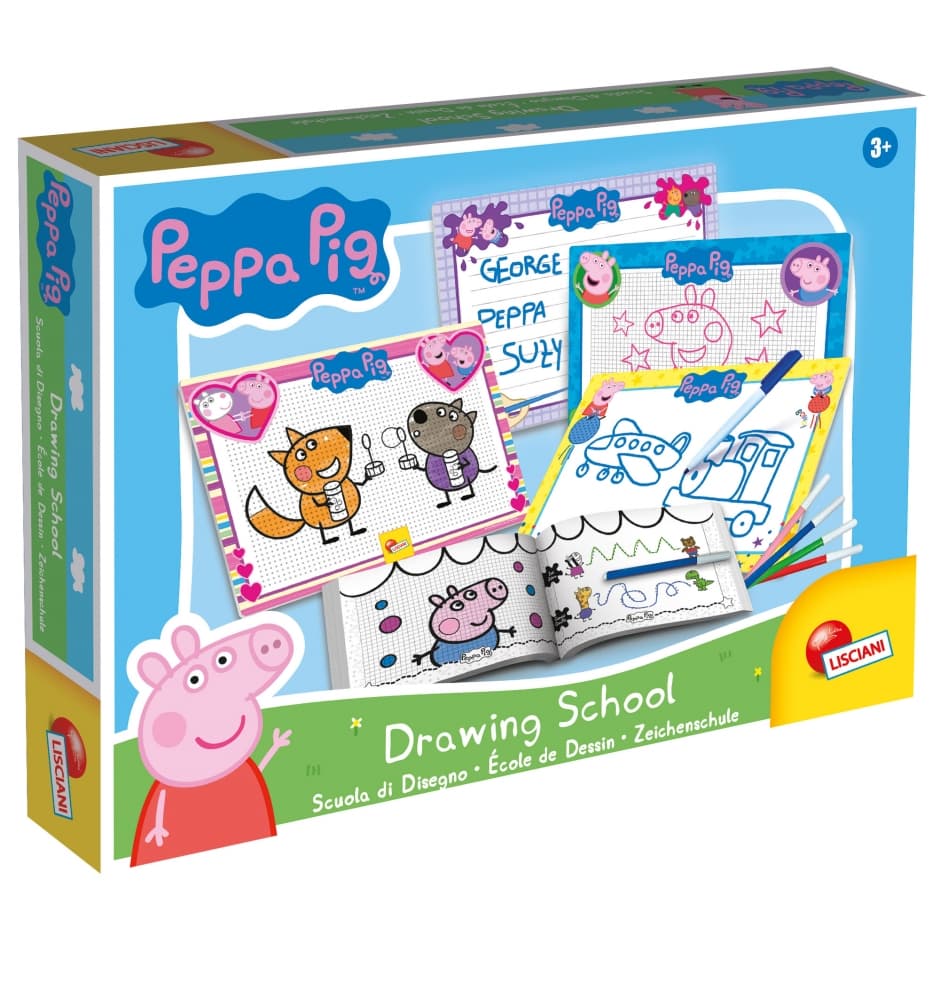 Творчески комплект, Lisciani, Peppa Pig, Училище по рисуване