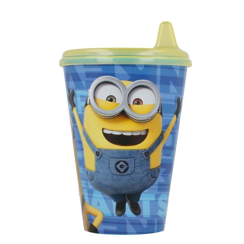 Чаша с капак със снимка Minions Rules 430 ml унисекс