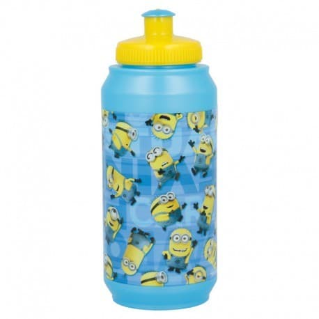 Пластмасова спортна бутилка с картинка, Minions, 430 мл