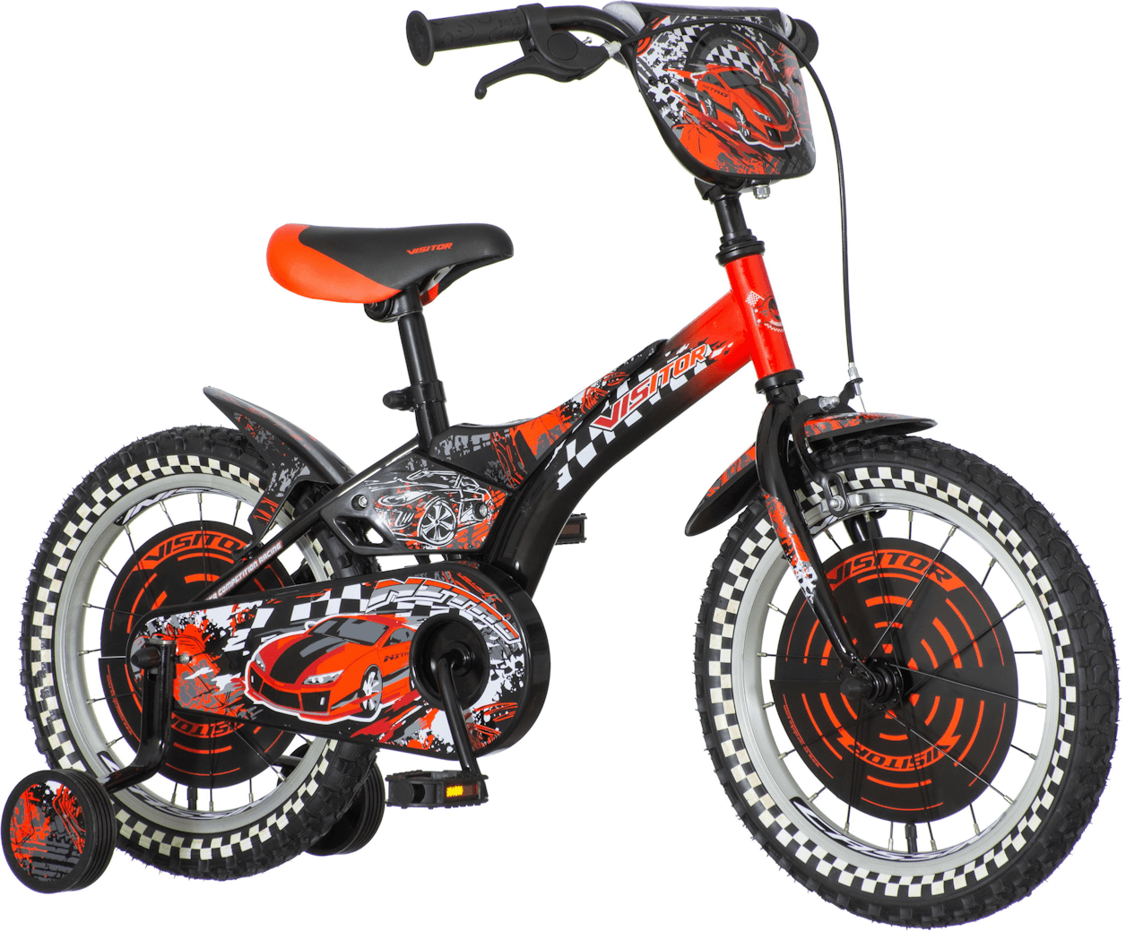 Детски велосипед nitro 16", червен