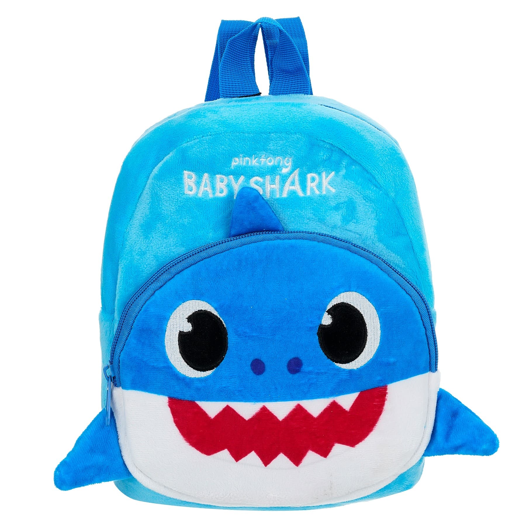 Плюшена раничка Baby Shark, синя