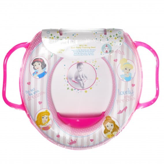 Мини wc седалка за деца с дръжки и картинка little princess