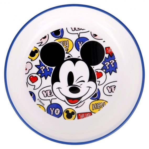 Двуцветна купичка за момче mickey mouse, 14 см