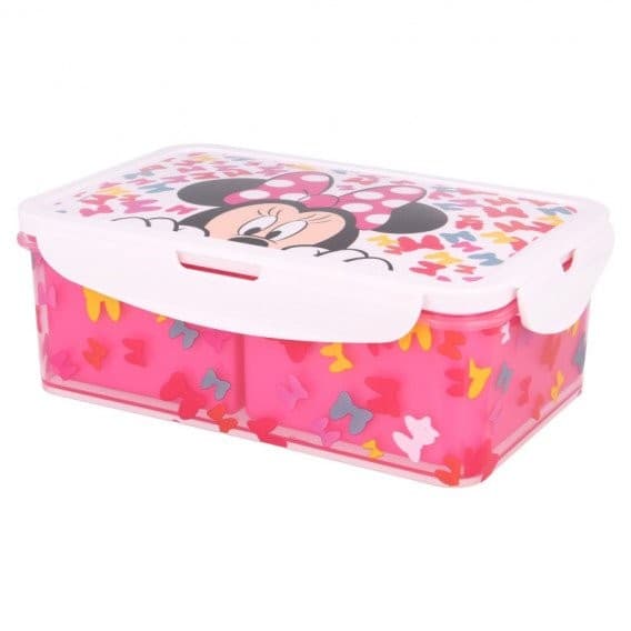 Правоъгълна кутия за храна minnie с три разделения