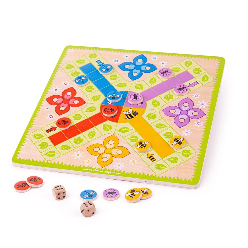 Bigjigs - Дървена детска игра - Не се сърди човече