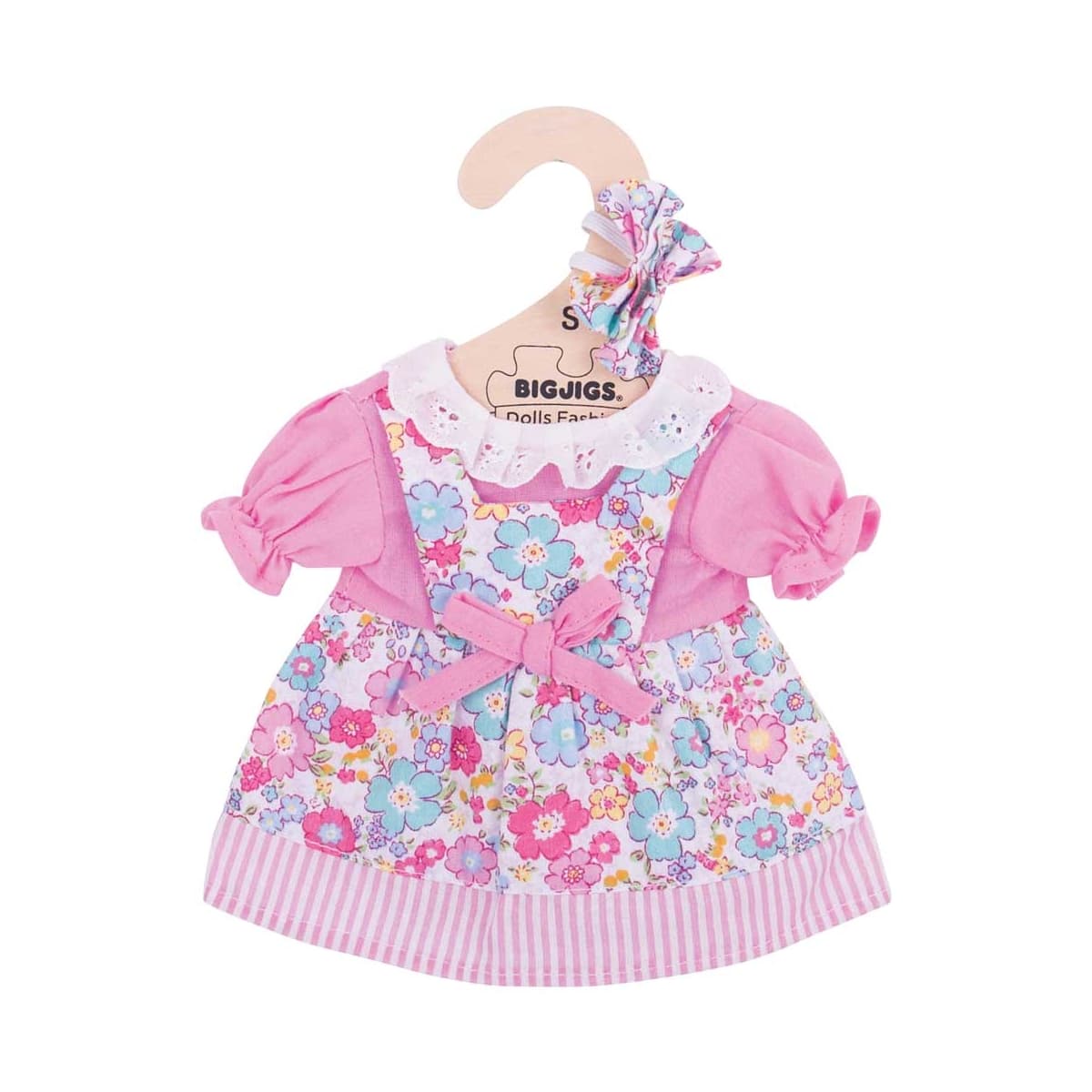 Розова рокля на цветя