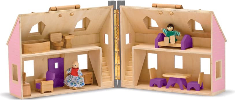 Melissa & Doug - Дървена къща за кукли