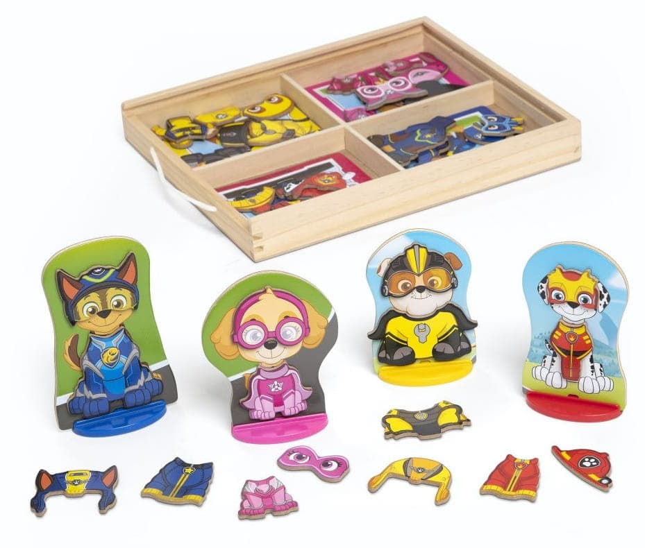 Melissa & Doug - Дървен комплект за игра с магнити - Пес Патрул