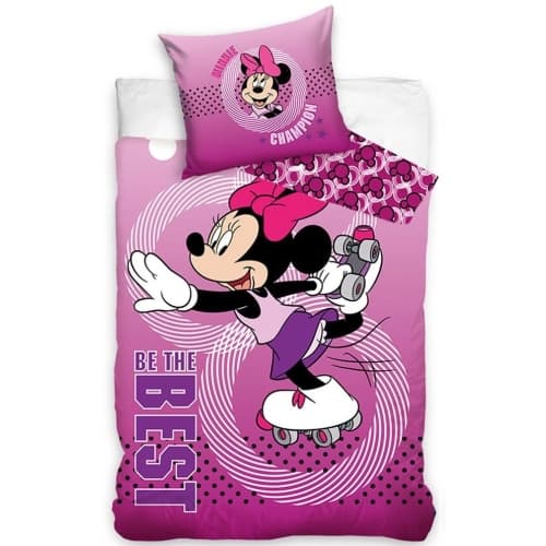Детски спален комплект Minnie Mouse Roller-Skating плик за завивка 140x200 – 2 части