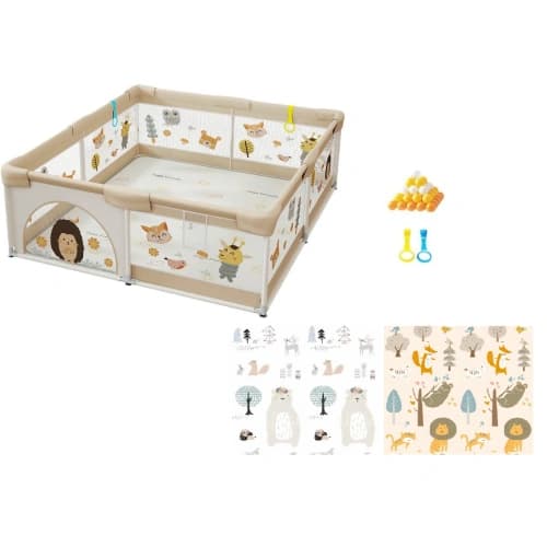 Бебешка мека кошара Nino 120x120 см – мек комфорт