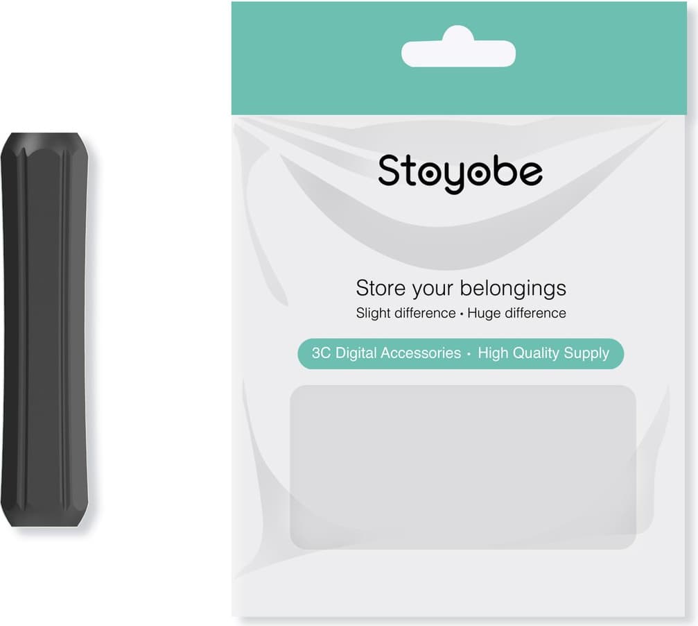 Силиконов грип за Apple Pencil, Apple Pencil 2 - Stoyobe Apple Pencil Silicone Holder Grip (черен)