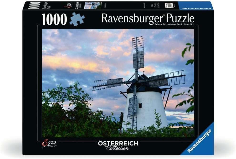 Пъзел Ravensburger 1000 ел. - Вятърна мелница Рец, Австрия