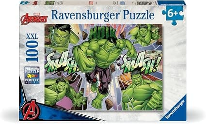 Пъзел Ravensburger 100 ел. XXL - Невероятният Отмъстител Хълк