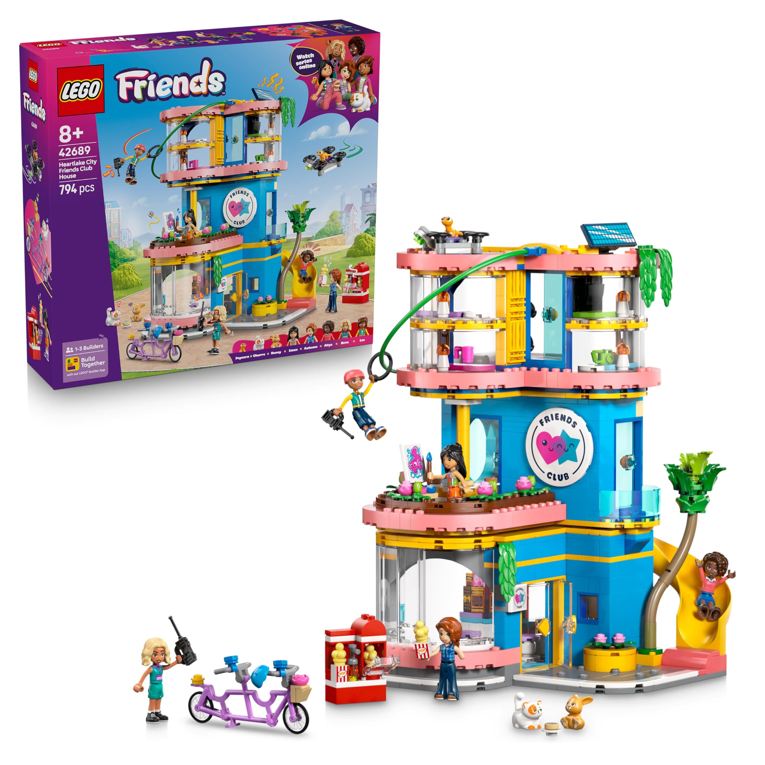 LEGO® Friends 42689 - Къща на клуба на приятелите в Хартлейк сити