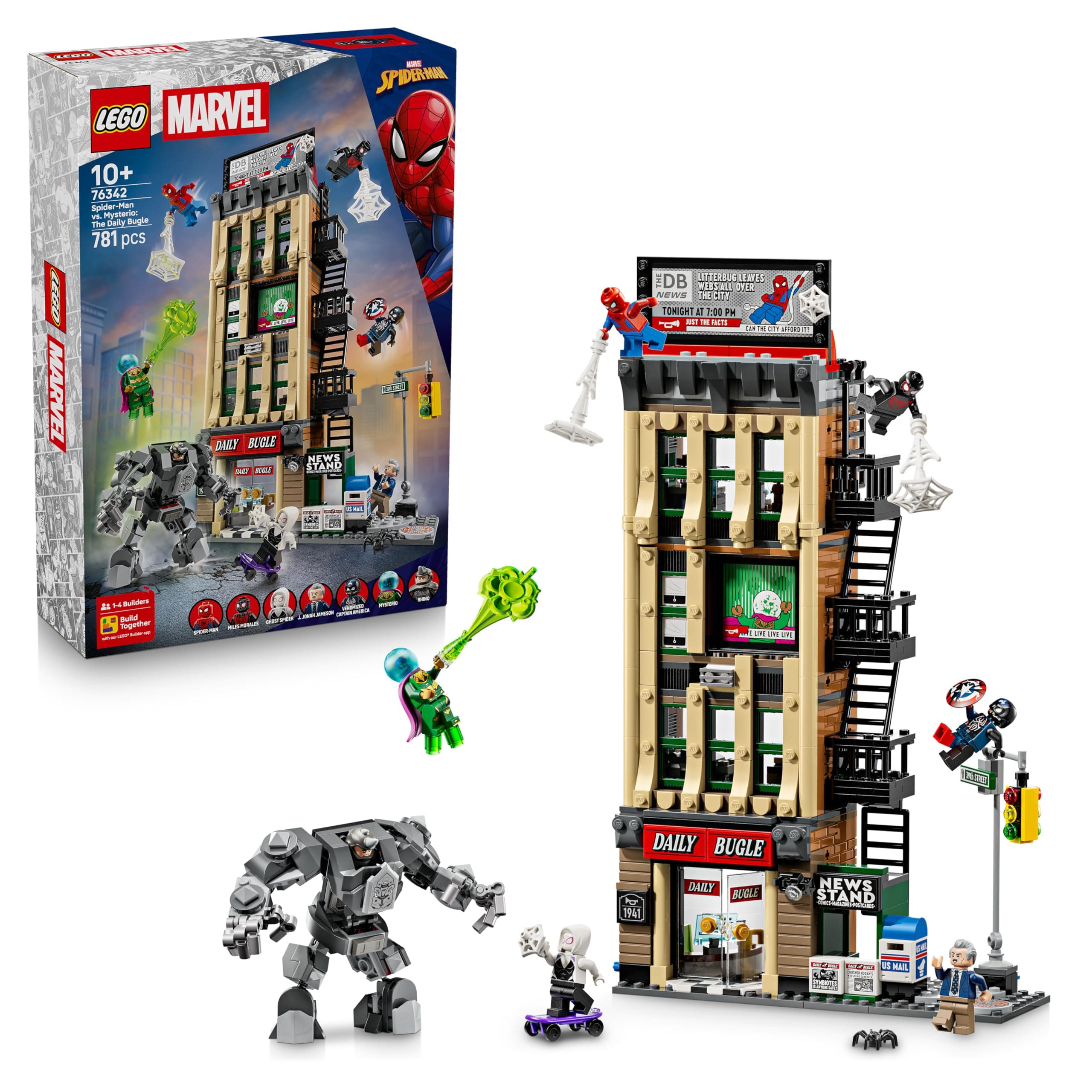 LEGO® Marvel Super Heroes 76342 - Спайдърмен срещу Мистерио: Daily Bugle