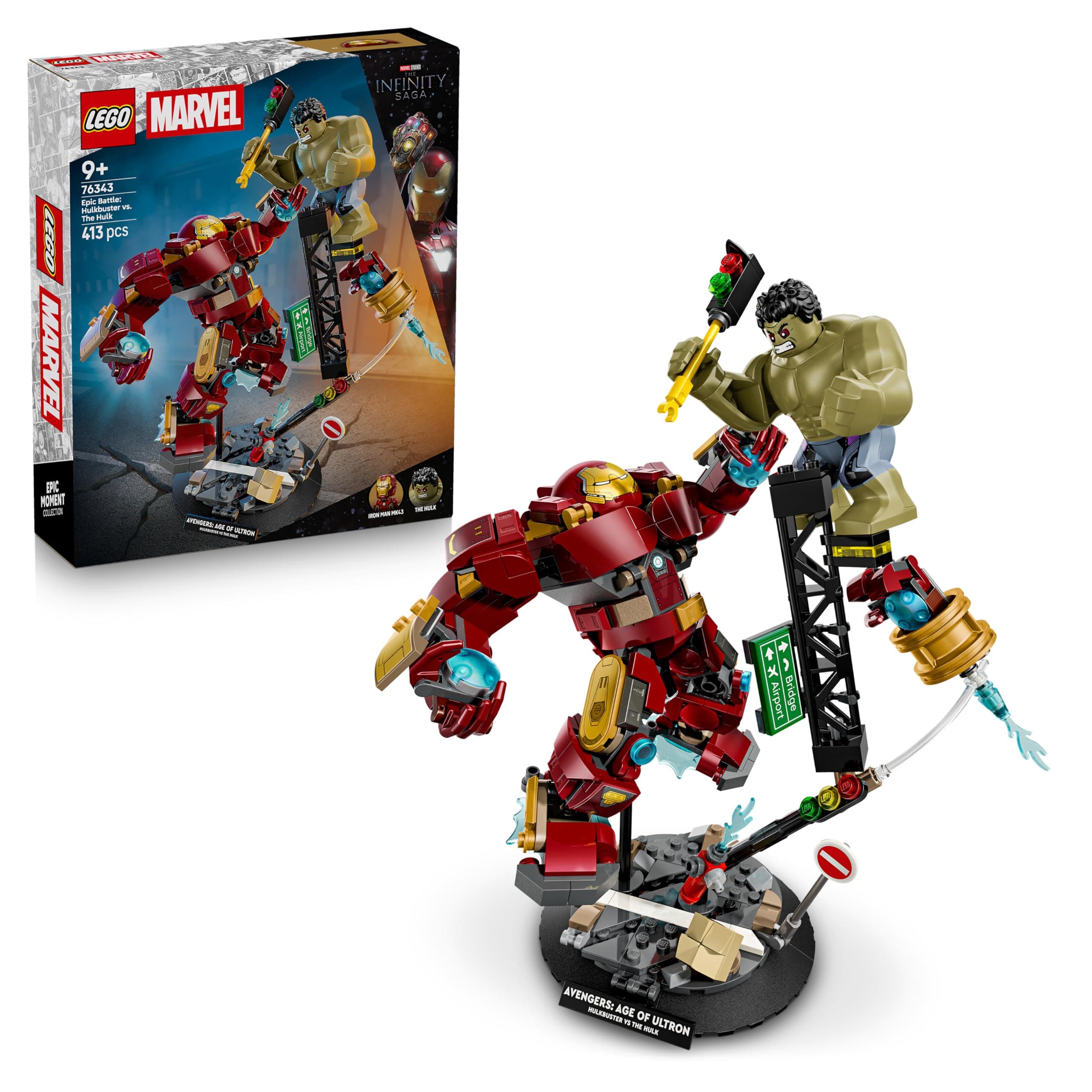 LEGO® Marvel Super Heroes 76343 - Епична битка: Хълкбъстър срещу Хълк