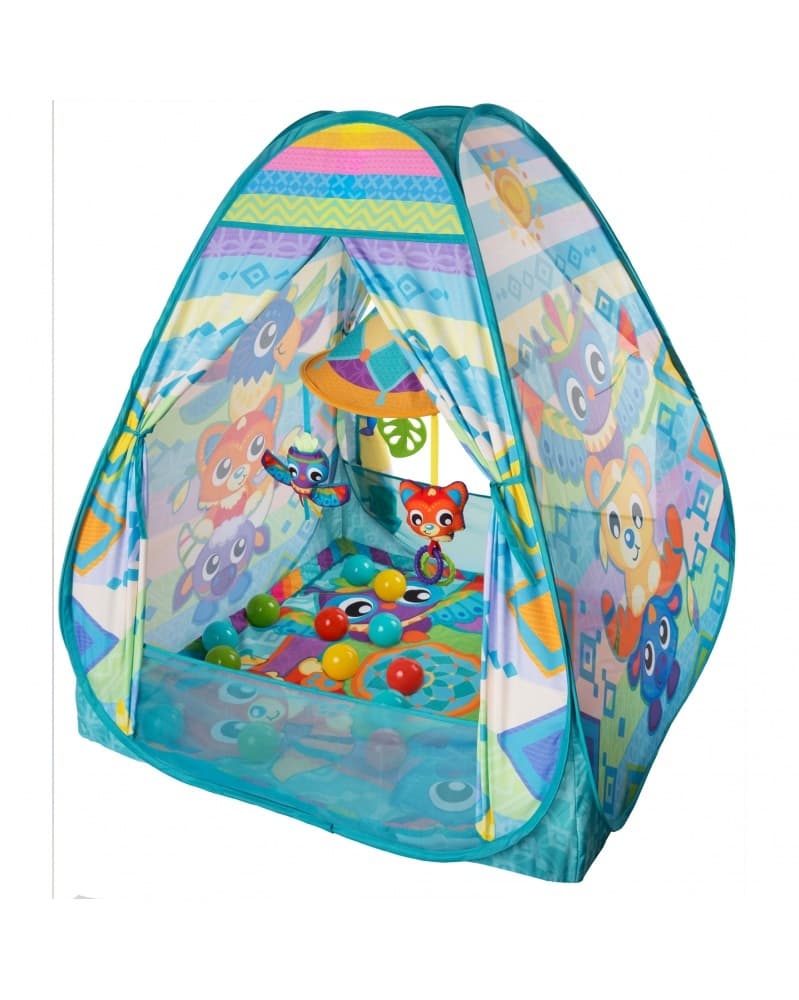PLAYGRO МУЗИКАЛНА АКТИВНА ГИМНАСТИКА С ТОПКИ ТИПИ ПАЛАТКА 0М+