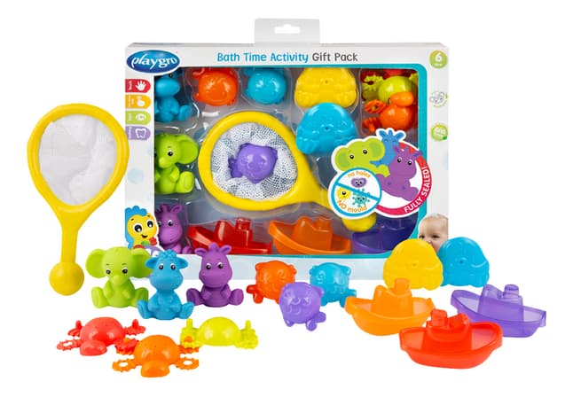 PLAYGRO ПОДАРЪЧЕН КОМПЛЕКТ ВРЕМЕ Е ЗА БАНЯ, 6М+